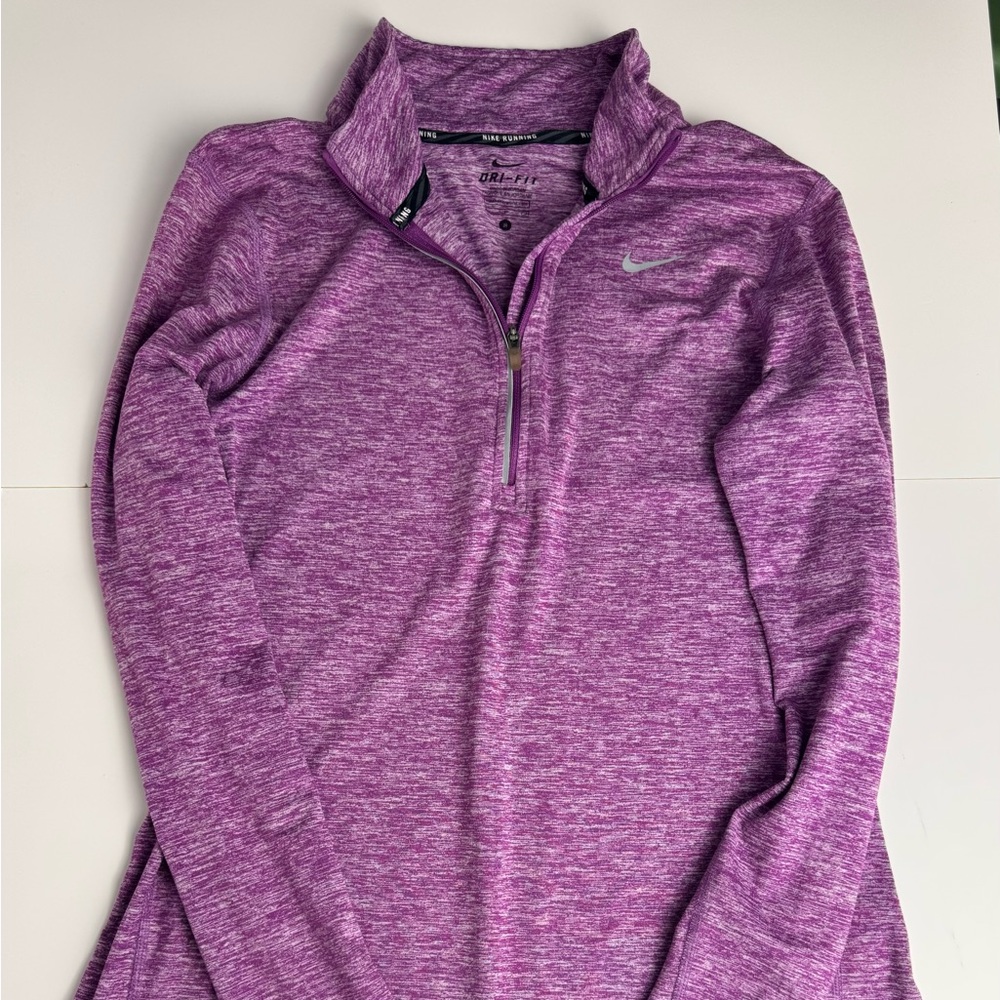 Nike Heathered Purple Dri-FIT Top